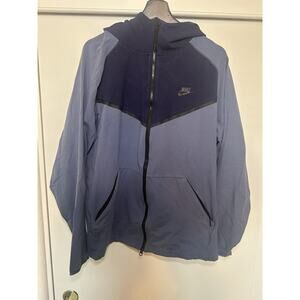 Nike Sportswear Hoodie Mens XL Blue Tech Fleece Full Zip Hooded Sweatshirt